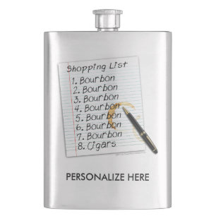 STAINLESS FLASK - BOURBON ÄLSKARE SHOPPFÖRTECKNING FICKPLUNTA