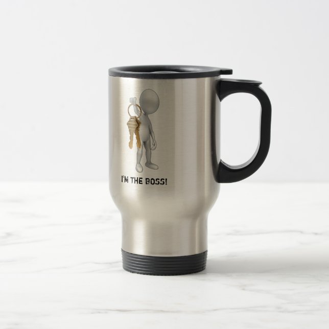 Stainless Steel 15 oz Travel/Commuter Mugg (Höger)