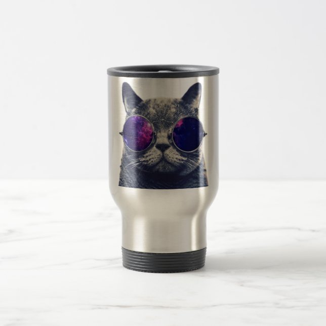 Stainless Steel 15 oz Travel/Commuter Mugg (Center)