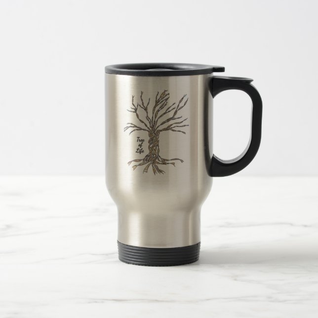 Stainless Steel 15 oz Travel/Commuter Mugg (Höger)