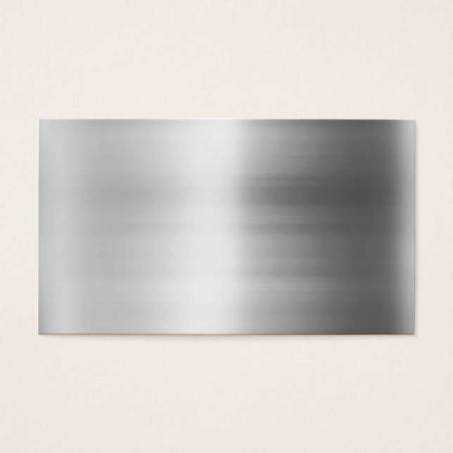 Stainless Steel Metall utseende Visitkort (Framsidan)