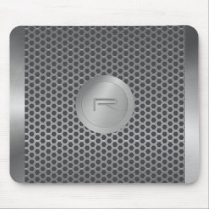 Stainless Steel och Metall Mönster MousePad Musmatta