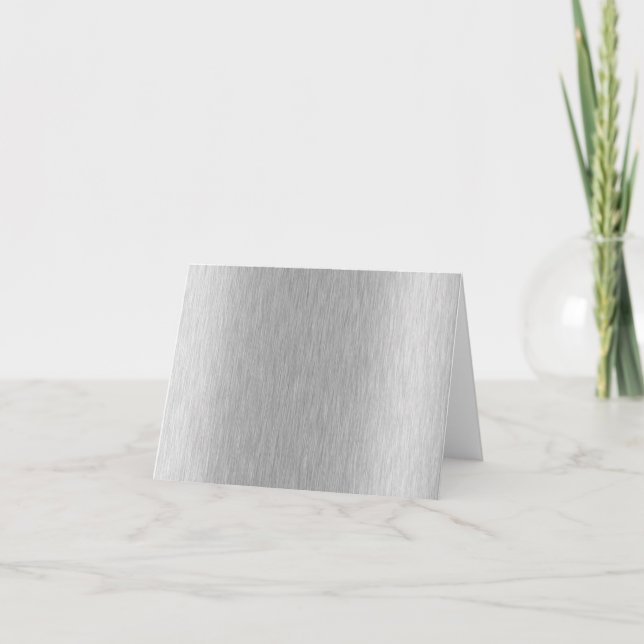 Stainless Steel Textured Kort (Framsida)