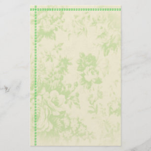 staionary blommigt brevpapper