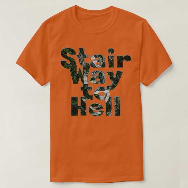 Stair Way till helvetet T Shirt (Design framsida)
