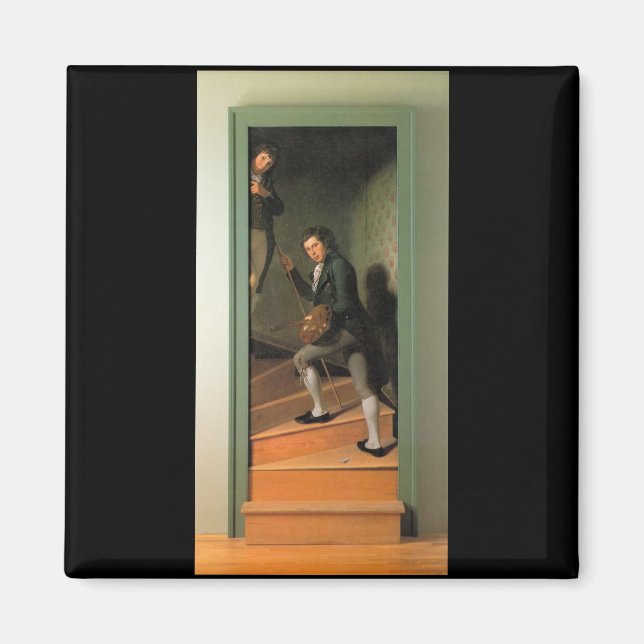 Staircase Group, av Charles Willson Peale Magnet (Framsidan)