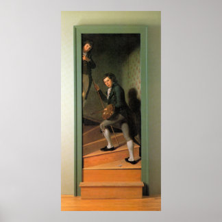 Staircase Group, av Charles Willson Peale Poster