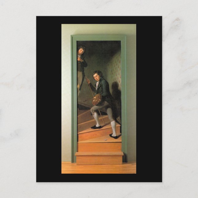 Staircase Group, av Charles Willson Peale Vykort (Framsida)