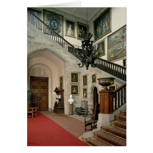 Staircase Hall, 1812-15 Hälsningskort (Framsidan)