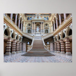 Staircase in Justizpalast, Wien Austria Poster
