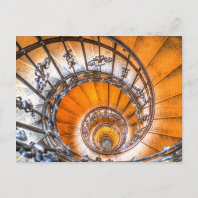 Staircase St Stephens Basilica Spiral Vykort (Framsida)