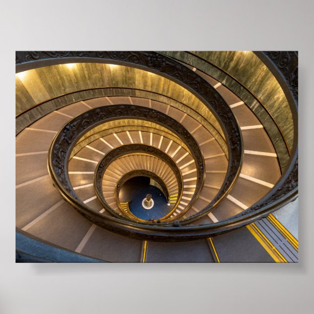 Staircases in Vatican Museum  Poster (Framsidan)