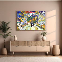 Stairway i Auvers av Vincent Van Gogh Art Poster