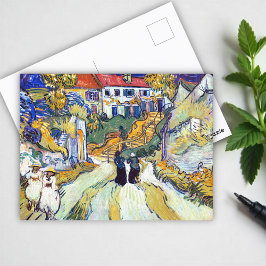 Stairway i Auvers av Vincent Van Gogh Vykort