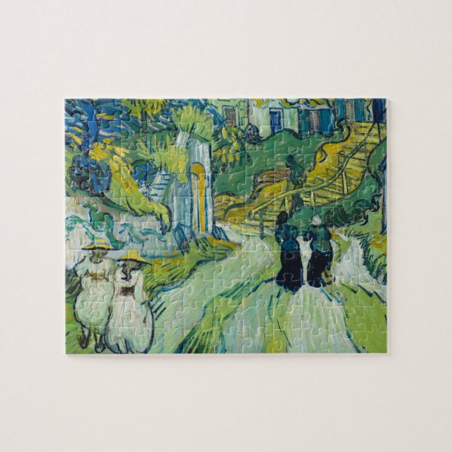 Stairway i Auvers by van Gogh: Pussel (Horisontell)