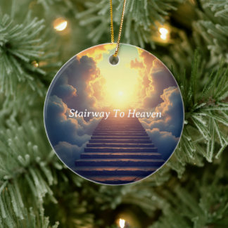 Stairway till Heaven Ceramic Ornament