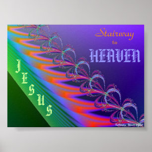 Stairway till himlen är Jesus Kristus Poster