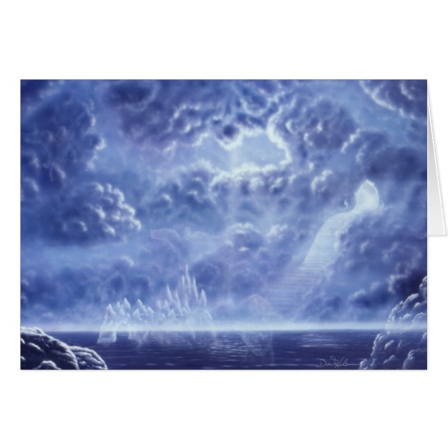 Stairway till himlen hälsningskort (Framsidan Horizontal)