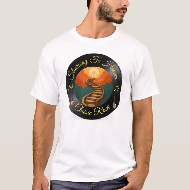 "Stairway to Heaven" Classic Rock Tee  (Framsida)