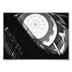 Stairwell och Spindelnät Skylight Fototryck