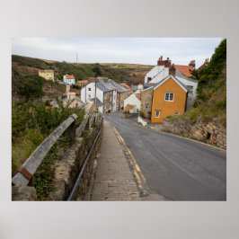 Staithes byhöga gata poster