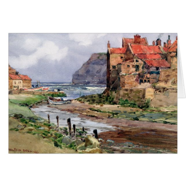 Staithes c.1897-1918 hälsningskort (Framsidan Horizontal)