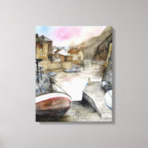 Staithes North Yorkshire England Watercolor