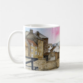 Staithes, North Yorkshire, England Watercolor Mugg