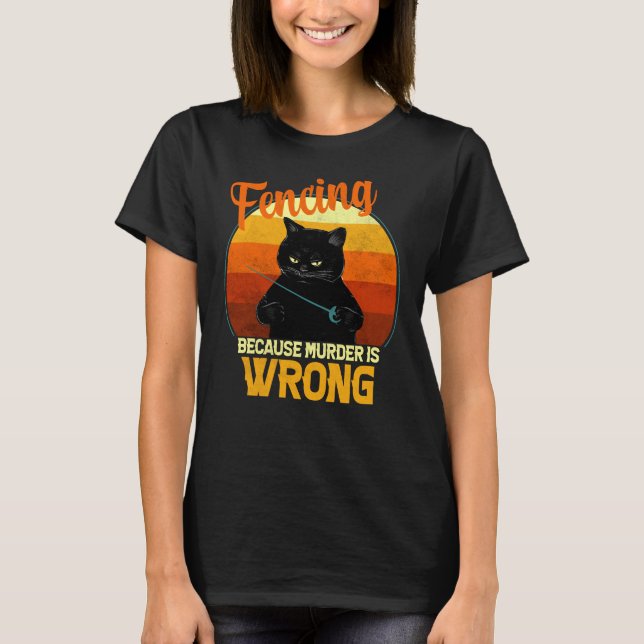 staketmurkömd katt t shirt (Framsida)