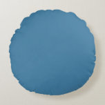 Stål Blue Solid Blank Färg Rund Kudde<br><div class="desc">Beauty elegant färg struktur. Lämpligt för formellt/informellt tillfälle. Det är abstrakt och ge som kan se modernt ut. Det fungerar bra med mycket färg. #4381A8</div>