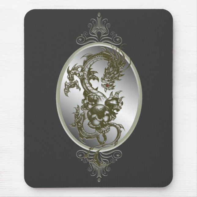 Stål Dragon Mouse Pad Musmatta (Framsidan)