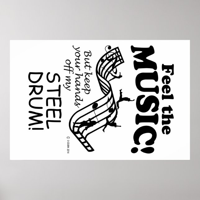Stål Drum känner musiken Poster (Framsidan)