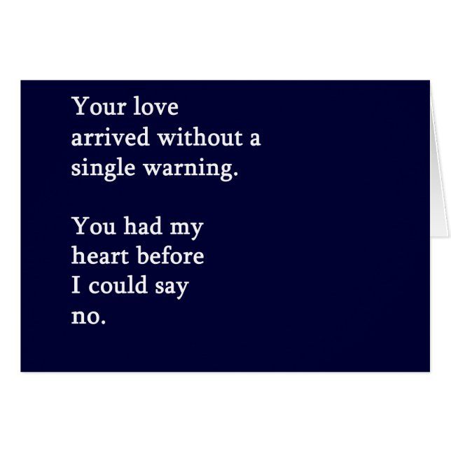 Stal hjärtor hälsningskort (Framsidan Horizontal)