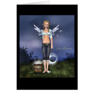 Stal månstrålar hälsningskort