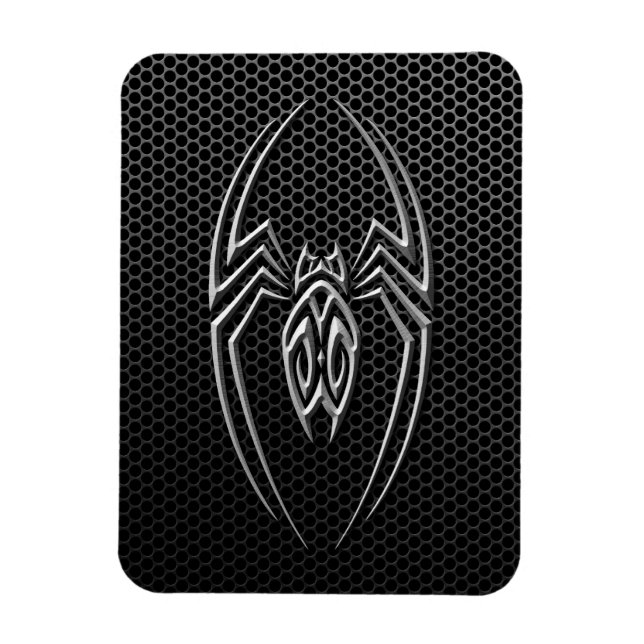 Stål Mesh Tribal Spider Magnet (Vertikal)