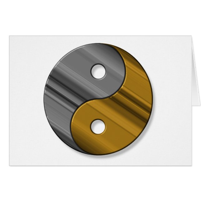 stål och mässing hälsningskort (Framsidan Horizontal)