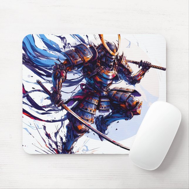 Stål Serenity: Samurai Sentinel Mousepad Musmatta (Med mus)