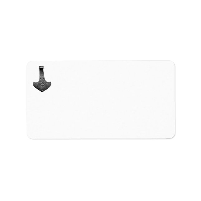 Stål Thor's Hammare adressetiketter (Framsidan)
