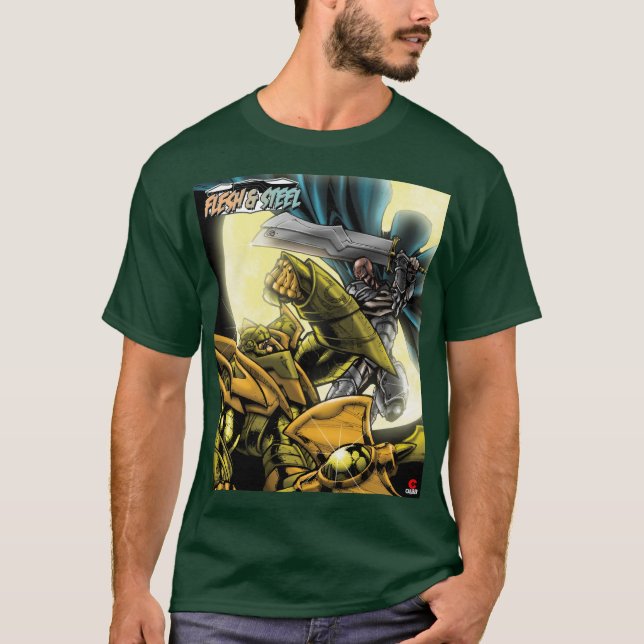 Stål V2-design, klassisk t-shirt (Framsida)