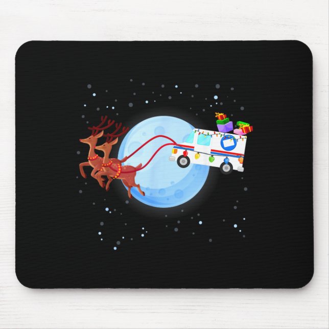Stal Worker Christmas Mail Truck Funny Mailman Gif Musmatta (Framsidan)