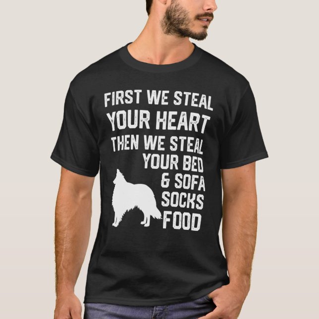 Stala ditt hjärta och stjäl ditt ben och Soffa She T Shirt (Framsida)