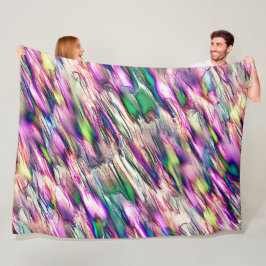 Stalagmite eller sten med flashy färg fleecefilt