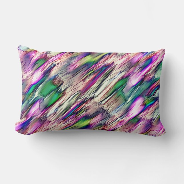 Stalagmite eller sten med flashy färg lumbarkudde (Framsida)