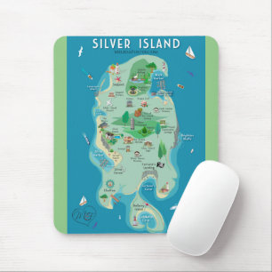 Stålarna på Silver-öns musknapp Musmatta