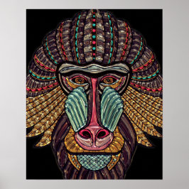 Stålat glas, utseende, afrikanskt djurkonst poster
