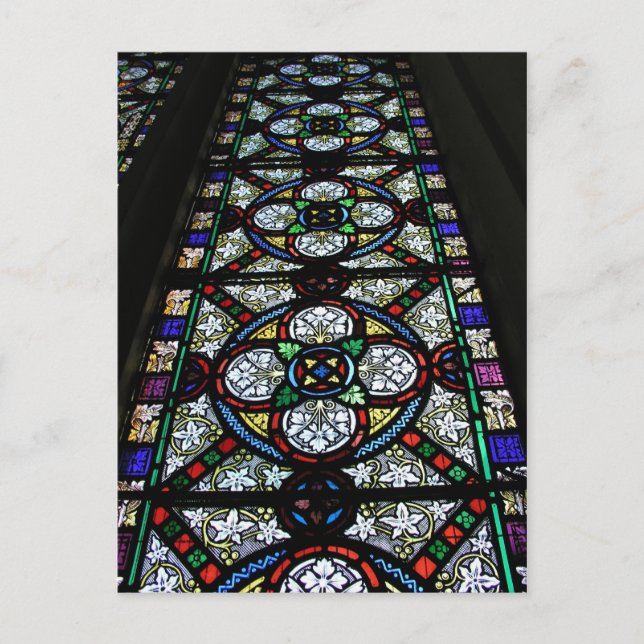 Stålat glasfönster St Mary Bishops Lydeard Vykort (Framsida)