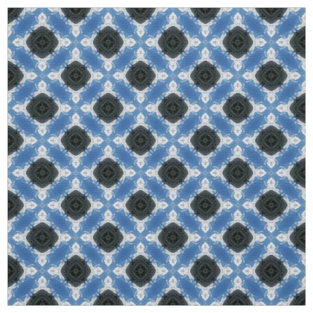 Stålblått och Mörk Grått FurnMöbler Fabric Tyg (Provkarta)