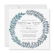 Stålblått vin | Vattenfärgning Bröllop