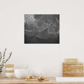 Stålbyggets effekt Stainless Industrial Poster