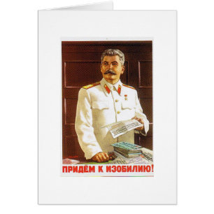 stalin affischkonst hälsningskort